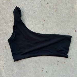 One-Shoulder Black Bikini Top from Tea-You